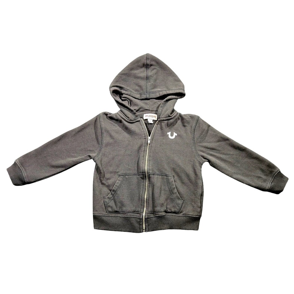 True Religion Toddler Buddha‎ Hoodie Size 4T Full Zip Length